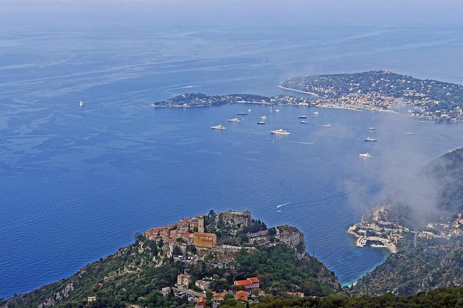 Antibes, Cannes, Eze village, Perfume Fragonard, Monte Carlo-Monaco - Antibes: ramparts, covered market time, and the yacht-quay view