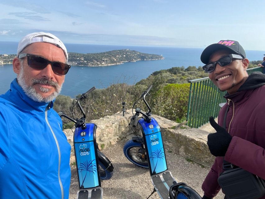 French Riviera : Guided Visit on a E-Scooter - Mont Boron and Fort Alban: the first big photo-stop payoff