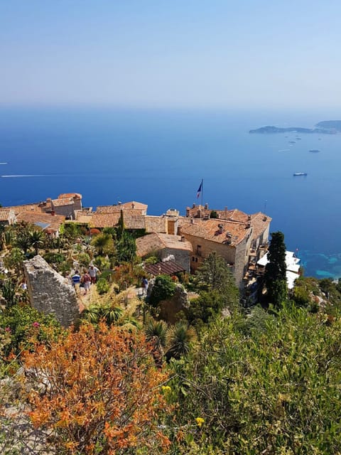 From Nice & Antibes: Monaco & Eze Tour with Hotel Pickup - Èze cliff village: steps, workshop time, and the view that earns it