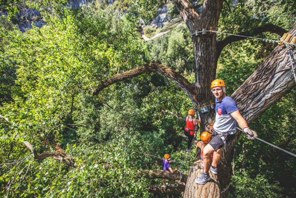 Nice: Adventure park in an exceptional natural setting - The real safety system: instructors nearby and structured evacuation