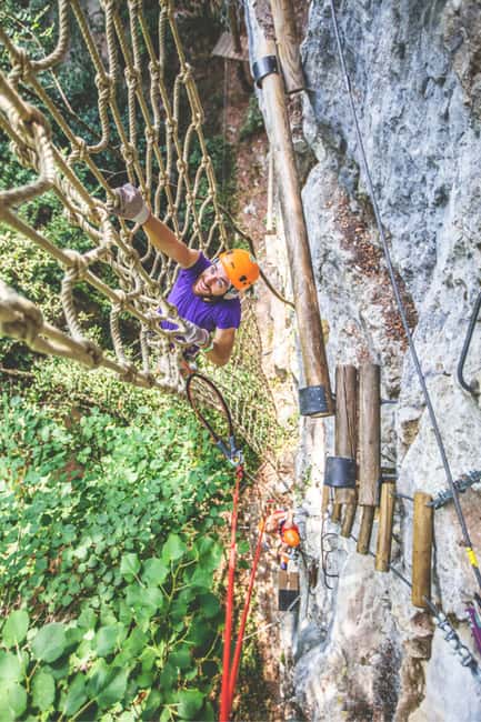 Nice: Adventure park in an exceptional natural setting - Check-in, gloves, harness, helmet: safety briefing without drama