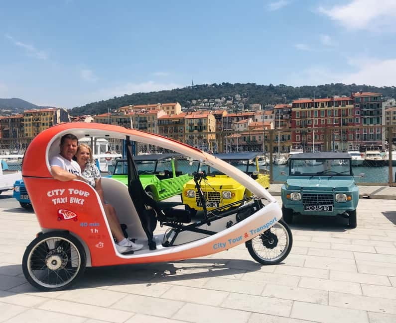 Nice : Visite privé 1H en Vélotaxi avec un guide local. - Getting comfortable on the bike taxi (and making the ride work for you)