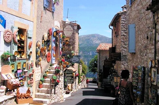 Private Full-day French Riviera and Hilltop Villages Tour - Mougins old village: 19 fountains, artist-town atmosphere, and a sea-bay view
