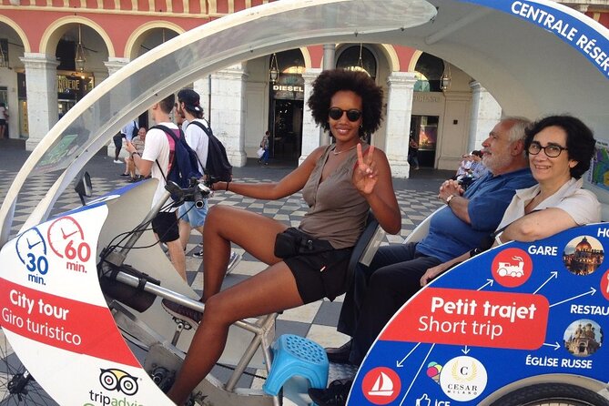 Private tour guide of Nice in electric taxibikes - Price and timing: what you really get for about $54